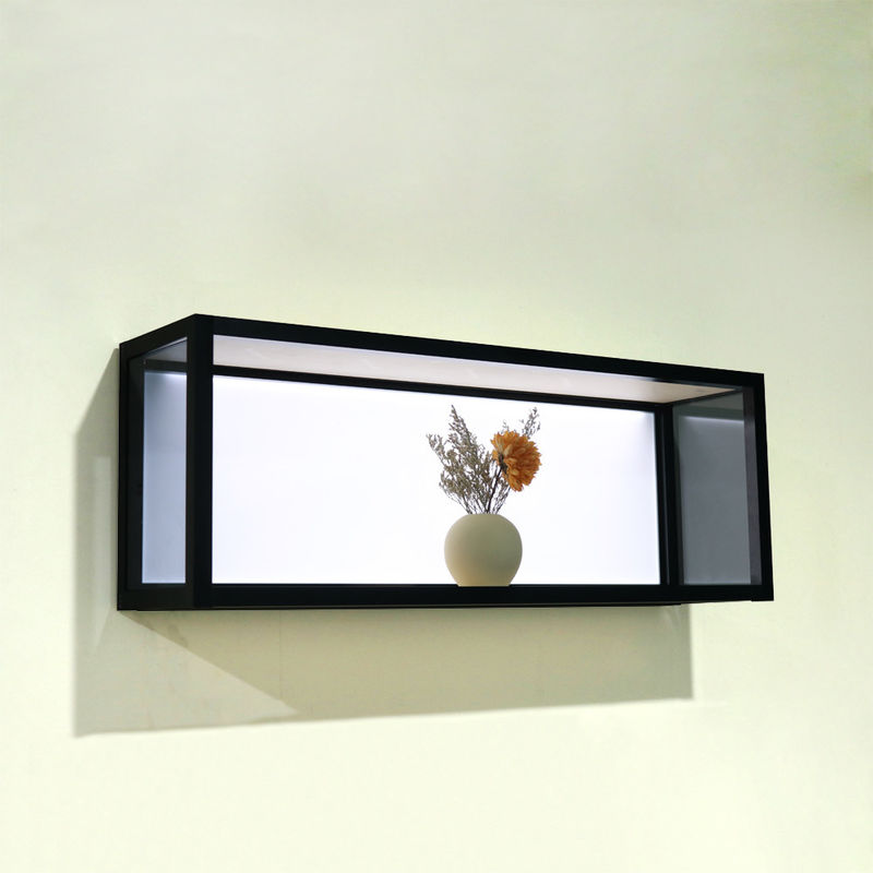 φωτεινό ράφι τοίχων κύβων αργιλίου 810x200x298mm για το ντεκόρ καθιστικών
