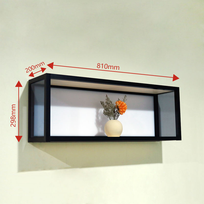 φωτεινό ράφι τοίχων κύβων αργιλίου 810x200x298mm για το ντεκόρ καθιστικών